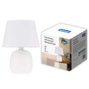 UML-B304 E14 WHITE Светильник настольный декоративный под лампу Е14, 40W. Механический выключатель. Белый. ТМ Uniel