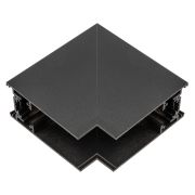 UBX-MS22/35 BLACK Коннектор для накладных магнитных шинопроводов, 35мм. Угловой. Вертикальный. Черный. ТМ Uniel