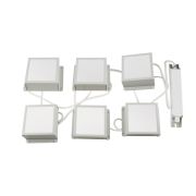 ULP-0808 42W/4000К IP40 GRILYATO OPAL WHITE KIT06 Светильники светодиодные потолочные встраиваемые, комплект из 6 штук. Белый свет (4000K). 4728Лм. Для ячеек 86x86мм. Корпус белый. В комплекте с и/п. ТМ Uniel