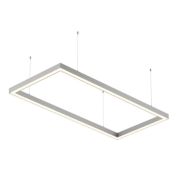 ULO-K12А 150W/5000K/Р125-100 IP40 SILVER Светильник линейный светодиодный подвесной. Прямоугольный, 125х100см. Белый свет (5000К). 18300Лм. Алюминий. Цвет серебро. TM Uniel