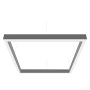 ULO-K12А 30W/4000K/S25 IP40 SILVER Светильник линейный светодиодный подвесной. Квадрат, 25см. Белый свет (4000К). 3600Лм. Алюминий. Цвет серебро. TM Uniel