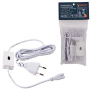 USN-Q850 150W/2P/2M WHITE Выключатель бесконтактный для подключения светильников ULI-Q150, ULI-Q950 к сети 220В. Провод 200 см, 2 контакта. Цвет белый. TM Volpe