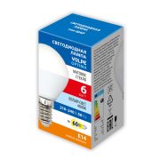 LED-G45-6W/4000K/E14/FR/SLS Лампа светодиодная. Форма «шар», матовая. Белый свет (4000K). ТМ Volpe