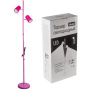 ULM-T600 2х6W/4500K/DIM RED Торшер напольный светодиодный, 2х6W. Сенсорный выключатель. Диммер. Красный. ТМ Uniel