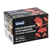 UDR-E14 WHITE Ультразвуковой отпугиватель насекомых и грызунов.  220В. Площадь до 120м2. Белый. TM Uniel