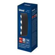 ULU-P20B-8W/4000K IP65 BLACK Светильник светодиодный уличный. Архитектурный накладной. Белый свет (4000K). Корпус черный. TM Uniel