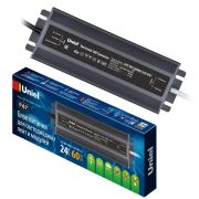UET-VAF-060B67 24V IP67 Блок питания ультратонкий, 60Вт. Металлический корпус. TM Uniel