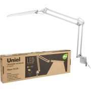 TLD-524 White/8W/Светильник настольный на струбцине/LED/500Lm/4500K/Dimmer/Цвет-белый