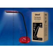 TLD-510 Red/Светильник настольный Uniel (LED/6W/550Lm/4500K/С диммером/Цвет-красный)