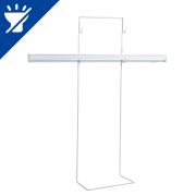 UFP-G11A H65/50 WHITE Подставка металлическая для светильника ULI-P, 2 уровня, высота 650 мм. Белая. TM Uniel