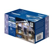 ULD-B12006-195/TTK WHITE IP44 Бахрома светодиодная с эффектом мерцания, 12м. Соединяемая. 195 светодиодов. Белый свет. Провод прозрачный. ТМ Uniel