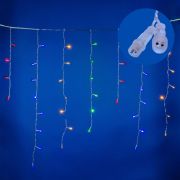 ULD-B25006-440/TTK MULTI IP44 Бахрома светодиодная с эффектом мерцания, 25м. Соединяемая. 440 светодиодов. Разноцветный свет. Провод прозрачный. ТМ Uniel