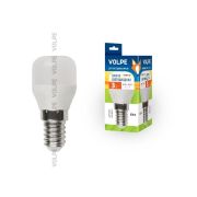 LED-Y27-3W/WW/E14/FR/Z  Лампа светодиодная для холодильников. TM Volpe. Матовая колба. Материал корпуса пластик. Цвет свечения теплый белый. Упаковка картон.