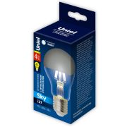 LED-A60-4W/4000K/E27/CL MIRROR/CHROME PLS02WH Лампа светодиодная. Форма «A», прозрачная колба с зеркальным отражателем. Серия Sky. Белый свет (4000K). Картон. ТМ Uniel