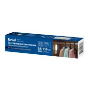ULM-F47-0,9W/4500K/3AAA SENSOR IP20 IVORY Светильник светодиодный для мебели с датчиком движения. Питание 3ААA (не в/к). 200*42*36,5мм. 150Lm. ТМ Uniel