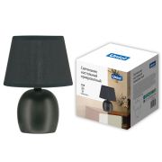 UML-B304 E14 BLACK Светильник настольный декоративный под лампу Е14, 40W. Механический выключатель. Черный. ТМ Uniel