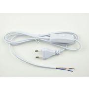 UCX-C10/02A-170 WHITE Сетевой шнур с вилкой и выключателем. 2А, 500Вт, 1,7м. Белый. ТМ Uniel