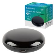ULC-A700 18M/WF BLACK Умный ИК-пульт Wi-Fi, универсальный. micro-USB 5V (в/к). 18м. Черный. Голосовое управление+приложение UnielSmart. TM Uniel