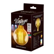 IL-V-G80-60/GOLDEN/E27 VW01 Лампа накаливания Vintage. Форма «шар». Форма нити VW. Картон. ТМ Uniel