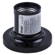 ULH-02-E27W-Bakelite Патрон настенный (прямое основание). Карболитовый. Цоколь Е27. TM Uniel