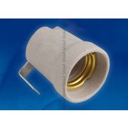 ULH-E27P-Ceramic Патрон керамический с держателем. Цоколь Е27