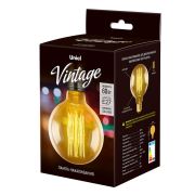 IL-V-G95-60/GOLDEN/E27 VW01 Лампа накаливания Vintage. Форма «шар». Форма нити VW. Картон. ТМ Uniel
