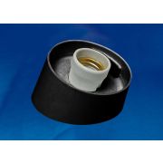 UFP-A04AE BLACK Основание для садово-парковых светильников. Тип соединения с рассеивателем - резьбовой. Встроенный патрон Е27. Материал - пластик. Цвет - черный. Упаковка - картон.