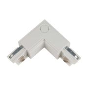 UBX-A21 WHITE 1 POLYBAG Соединитель для шинопроводов L-образный. Внешний. Трехфазный. Цвет — белый. Упаковка — полиэтиленовый пакет.