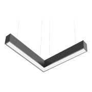 ULO-K14А 60W/4000K/L50-50 IP40 SILVER Светильник линейный светодиодный подвесной. L-образный, 50х50см. Белый свет (4000К). 7200Лм. Алюминий. Цвет серебро. TM Uniel