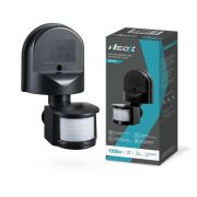 Датчик движения инфракрасный ДД 08Ч 1200Вт 180 гр.12м IP44 черный NEOX