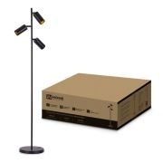 Светильник напольный под лампу ТНО 07-3хGU10-BB 230В черный плафон, черный корпус IN HOME