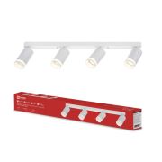 Светильник потолочный НПБ СПОТ-4xGU10-AR-WH под GU10 595x55x135мм белый IN HOME