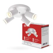 Светильник потолочный НПБ СПОТ-4RxGU10-AR-WH под GU10 с круглой базой белый IN HOME