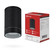 Светильник уличный потолочный ПБУ ЦИЛИНДР-1xА60-NL-BL с подсветкой черный IP54 IN HOME