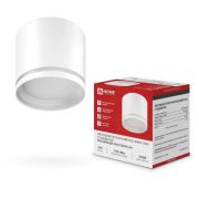 Светильник потолочный НПБ-ЦИЛИНДР-GХ53 TBM-NL-WH с подсветкой 80х80мм белый IN HOME