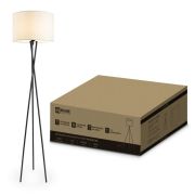 Светильник напольный под лампу ТНО 04-Е27-NB 230В бежевый абажур, черная тренога IN HOME