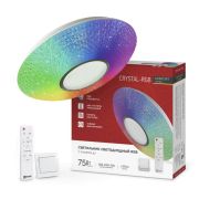 Светильник светодиодный COMFORT CRYSTAL-RGB 75Вт 230В 3000-6500K 6000Лм 500x115мм с пультом ДУ IN HOME