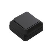 Выключатель одноклавишный BOLLETO черный накладной 7021B IN HOME