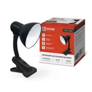 Светильник настольный под лампу на прищепке СНП 11Ч-E27 ЧЕРНЫЙ (коробка) IN HOME