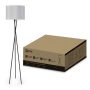 Светильник напольный под лампу ТНО 04-Е27-GB 230В серый абажур, черное основание IN HOME