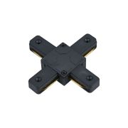 Коннектор X-тип XSB-BL для шинопровода SB черный IN HOME