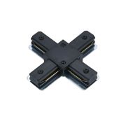 Коннектор X-тип XRB-BL для шинопровода RB черный IN HOME