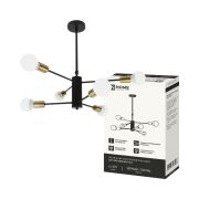 Люстра под лампу LOFT SPUTNIK-6E27-BLT 6хЕ27 черный, латунь IN HOME