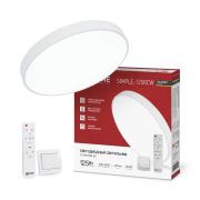 Светильник светодиодный SCANDY SIMPLE-125RCW 125Вт 230В 3000-6500K 10000Лм 400x50мм с пультом ДУ белый IN HOME