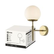 Светильник настенный под лампу AURORA ONE-G9-LT 1хG9 матовый плафон, латунный корпус IN HOME