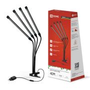 Светильник настольный на прищепке светодиодный СНП-Т2-ФИТО 4П40 красно-синий 40Вт 4 плафона, пульт на шнуре IN HOME