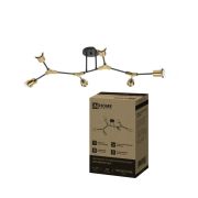 Люстра под лампу LOFT ARM-6E27-BLT 6хЕ27 черный, латунь IN HOME