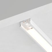 Профиль алюминиевый накладной, белый, CAB262