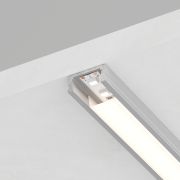 Профиль алюминиевый накладной, серебро, CAB262