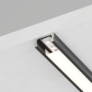 Профиль алюминиевый накладной, черный, CAB262